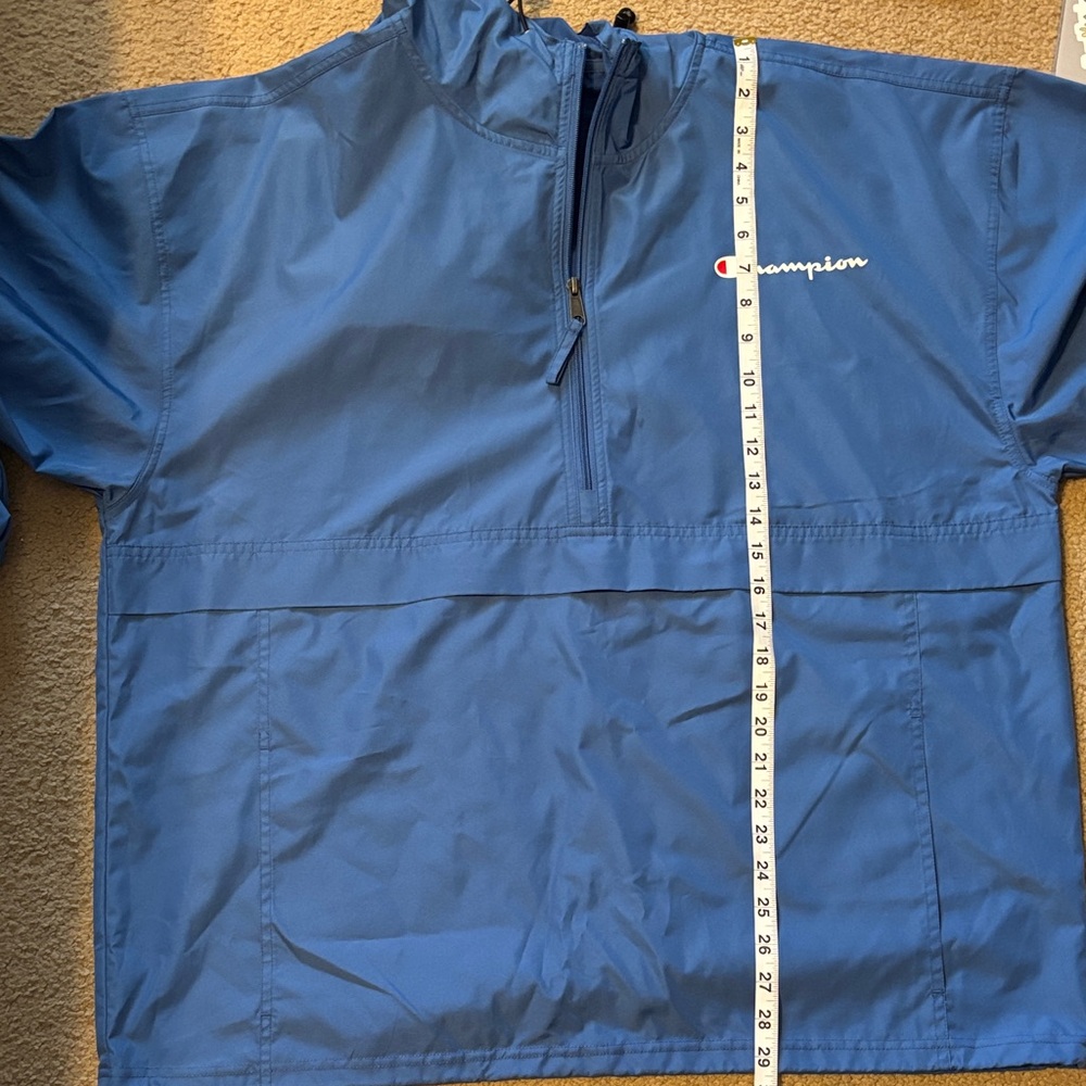 Champion Royal Blue Pullover Stadium Jacket Size 2XL - Picture 8 of 10